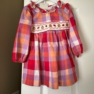 Plaid toddler fall dress